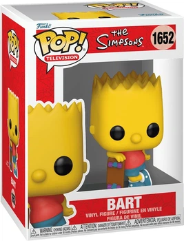 Фігурка Funko Pop Television The Simpsons Bart with skateboard 8.9 см 80071 (889698800716)