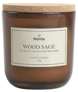 Свічка ароматична Homla Verde Wood Sage 240 г (5906496738463)