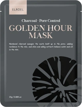 Маска для обличчя Elroel Golden Hour Charcoal очищувальна 25 г (8809647113256)