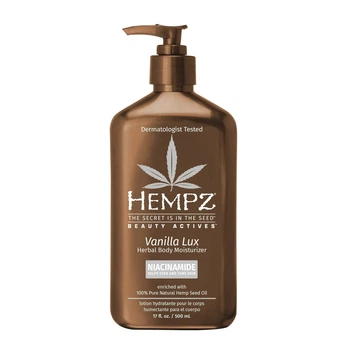 Молочко для тіла з ніацинамідом "Ваніль Люкс" HEMPZ Vanilla Lux Herbal Body Moisturizer, 500 мл