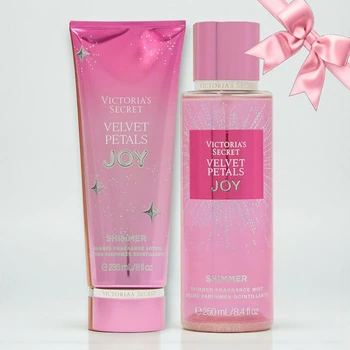 Набір Victoria's Secret Velvet Petals Joy Shimmer Fragrance Mist + Lotion (515/511)