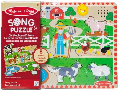 Дерев'яна головоломка з звуками Melissa & Doug Farma Old MacDonald's (0681147000339)