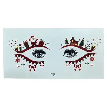 Временная тату для лица Christmas для новогодних праздников Podarkus MK092-8