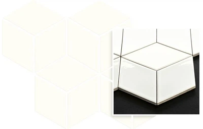 Мозаика Moonlight Bianco Romb Hexagon 204x238x6 Paradyz