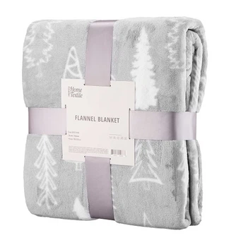 Плед Ardesto Flannel ART0110PB полиэстер 160×200 см с новогодним дизайном елки