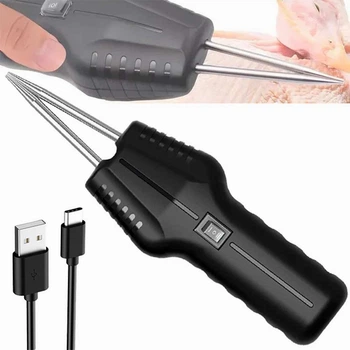 Електричний вищипувач пір'я 160Вт USB чорний для курей качок гусей перепелів із пластику