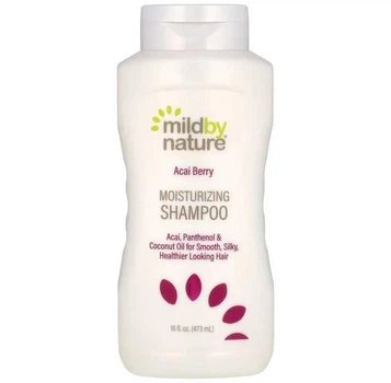 Зволожувальний шампунь із ягодами асаї Mild By Nature Acai Berry Moisturizing Shampoo, 473 мл