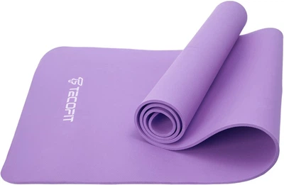 Коврик для йоги и фитнеса TECOFIT EVA 0.6 см Фиолетовый + чехол (TOP240214836/4)