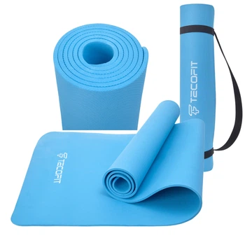 EVA Mat Blue Коврик для йоги TECOFIT + чехол Голубой (TOP240214836)