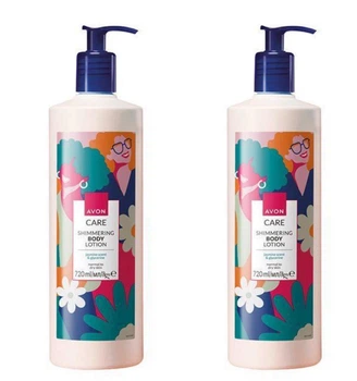 Лосьон для тела Avon Care Эйвон с эффектом мерцания «Цветущий сад» 2 x 720 мл