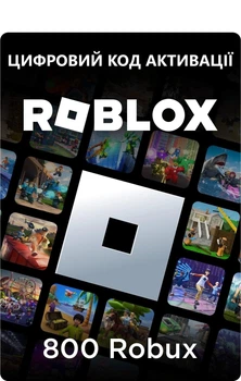 Карта поповнення Roblox Gift Card на 800 ROBUX | 10$ (USD) + 200