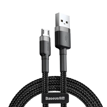 Кабель Baseus Cafule Cable USB For Micro 2A 3m Gray+Black (CAMKLF-HG1)