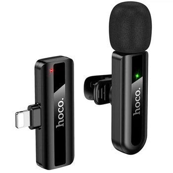 Мікрофон бездротовий Hoco L20 Fair wireless microphone iP Lightning для iPhone Чорний