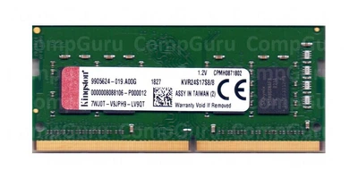 Оперативна пам'ять для ноутбука Kingston DDR4 8GB 2400MHz SO-DIMM PC4-2400 (KVR24S17S8/8)