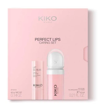 Подарунковий комплект косметики Kiko Milano блиск і скраб Perfect Lips Caring Set