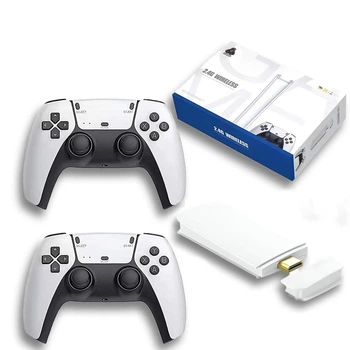 Ігрова приставка HDMI Game Stick M15 Білий 64 ГБ 128 МБ USB для ТВ з джойстиками та ретро-іграми, батарейки в подарунок