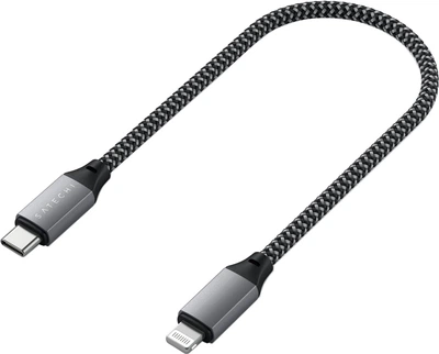 Kabel Satechi USB Type-C to Lightning Cable 0.25 m Space Gray (ST-TCL10M)