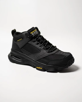 Чоловічі шкіряні черевики Skechers Skech-Air Envoy Bulldozer 237215-BBK 42 (9 US) 27 см Black чорні (11310364)