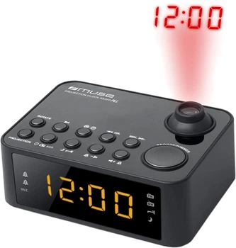 Przenośny radioodbiornik z projekcją Muse M-178 P Black (3700460203320)