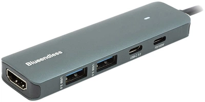 USB-хаб Blueendless USB Type-C - 2 x USB 3.0, Type-C PD, HDMI (CA913435)