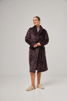 Халат BARWA garments 0228 L темно-баклажанний (2110002283221)