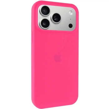 Чехол панель силиконовый Premium Silicone Case Full Cover Protective для Apple iPhone 17 Pro Max (6.9") Розовый / Barbie pink