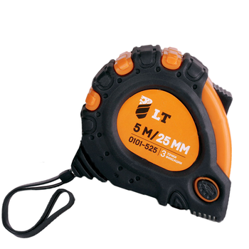 Рулетка магнітна LT-tools Proseries 3 стопора 5 м х 25 мм (0101-525)