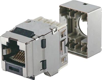 Модуль Panduit KeyStone RJ45 STP cat 6a Черный (SKJ6X88BL)