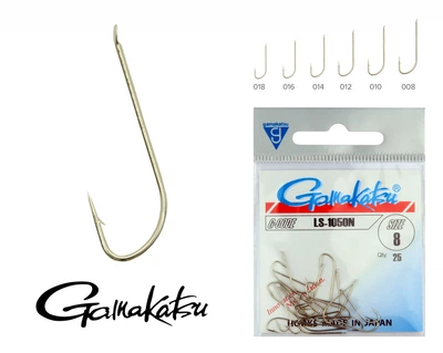 Крючок Gamakatsu V-Head LS-1050 N Nickel 016 sizes 15шт.