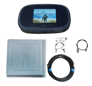 Роутер Novatel MiFi8800 4G LTE Cat.18 2.4" WiFi 802.11ac 4400мАч с антенна Квадрат 17dBi серый