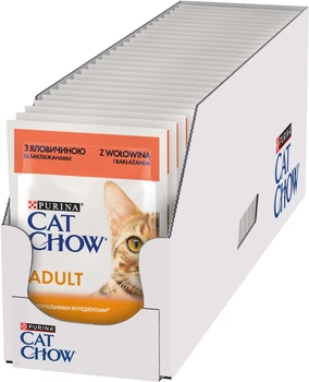 Корм Purina Cat Chow Adult з яловичиною та баклажанами 85 г