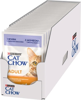 Корм Purina Cat Chow Adult з ягням і зеленою квасолею 85 г