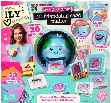 Набір для створення листівок дружби Wecool iLY 3D Friendship Card Maker (5056577762037)
