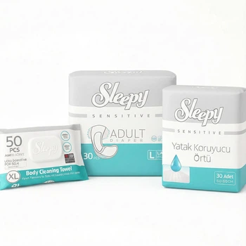 Комплект Підгузки для дорослих Sleepy L + Пелюшки Sleepy + Рушники Sleepy