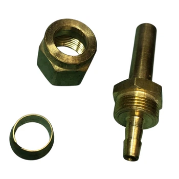 Фітинг перехідник із пластикової трубки з D6 mm на D8 mm прямий Faro