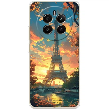 Силиконовый Чехол с Картинкой для Realme 12 4G Принт (Париж, Эйфелева Башня) (65581-ysm037)