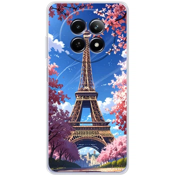 Силиконовый Чехол с Картинкой для Realme 13 5G Принт (Париж, Эйфелева Башня) (65681-ysm036)
