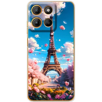 Силіконовий Чохол з Картинкою для Motorola G15 Power Принт (Париж, Ейфелева Вежа) (66046-ysm035)