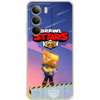 Силиконовый Чехол с Картинкой для Realme C71 Принт (Бравл Старс Ворон, Brawl Stars Crow) (69058-ysm018)