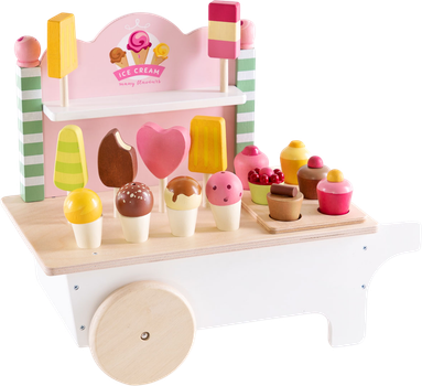 Ігровий набір Mentari Дерев'яний візок для морозива (RS1060)