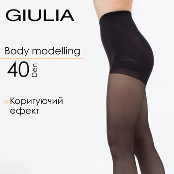 Класичні моделюючі колготки з шортиками Giulia BODY MODELLING 40 2 Black-nero, коригуючі колготи