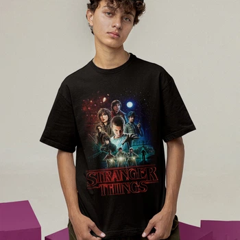 Футболка унісекс Stranger Things (Season 1 Poster) L чорний