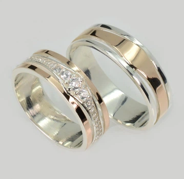 Пара обручок Silver Style Обр56Обр57