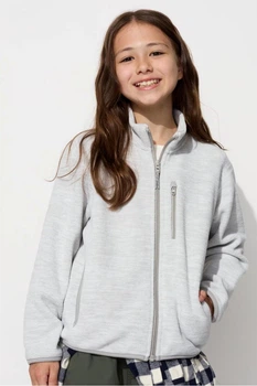 Толстовка Uniqlo 116-122(см) Світло-сірий (127319)