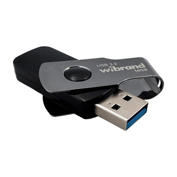 USB флеш накопитель Wibrand 16GB Lizard Black USB 3.2 (WI3.2/LI16P9B) (340580)