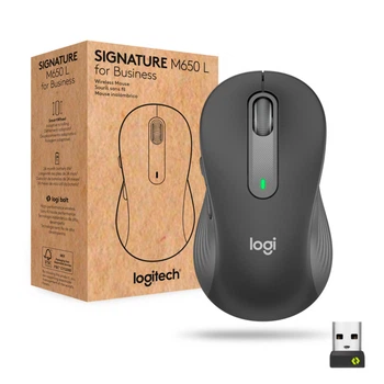 Мышка Logitech Signature M650 L Wireless Mouse for Business Graphite (910-006348) (353075)