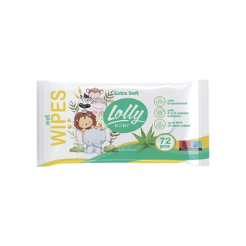 Детские влажные салфетки Lolly Extra Soft 72 шт (4820174981211) (241046)