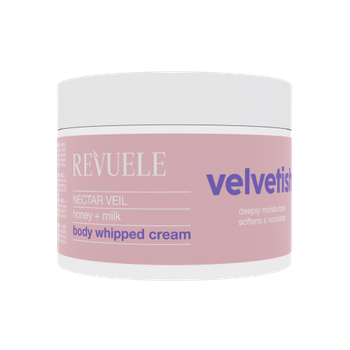 Нежный увлажняющий крем для тела Revuele Velvetish NECTAR VEIL с молоком и медом, 300 мл