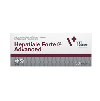 Пищевая добавка для кошек и собак VetExpert Hepatiale Forte Advanced (заболевание печени) таблетки - 30 шт