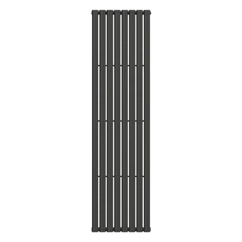 Вертикальный радиатор Ellipse 480х1800-8, anticor, черный муар